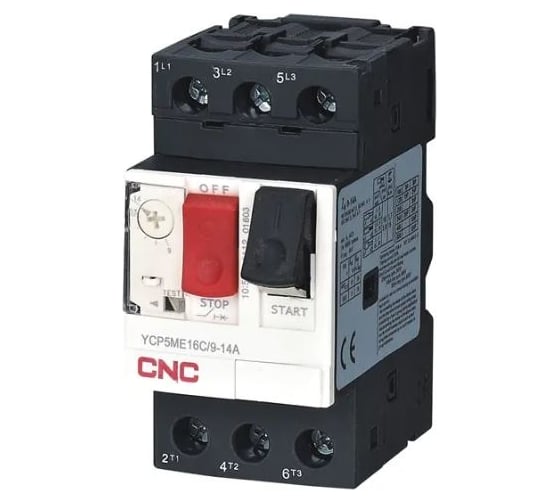 Выключатель защиты двигателя CNC Electric YCP5 25-ME02 0.16-0.25A C040051 1