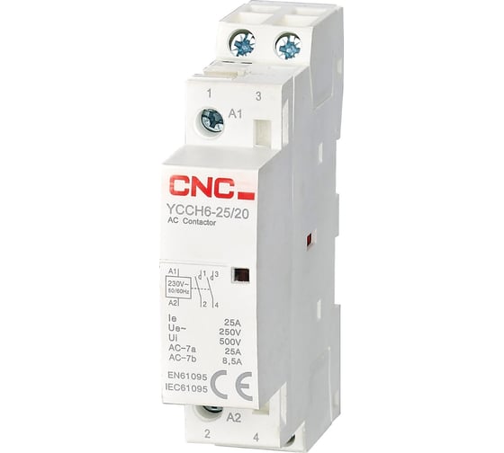 Модульный контактор CNC Electric YCCH6 25A 2P AC220В 2НО A060010