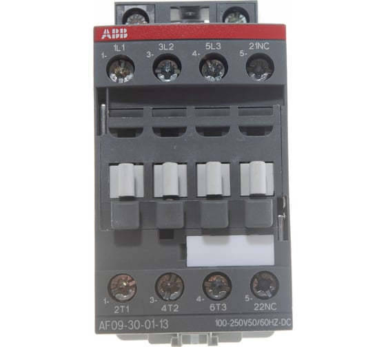 Контактор ABB AF09-30-01-13 с универсальной катушкой управления 100-250B AC/DC 1SBL137001R1301