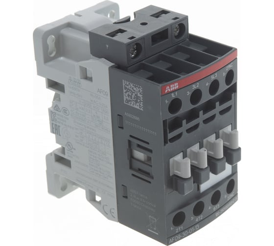 Контактор ABB AF09-30-01-13 с универсальной катушкой управления 100-250B AC/DC 1SBL137001R1301