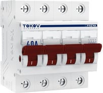 Выключатель нагрузки модульный TOKOV ELECTRIC 4П 40А TKE-PZ60-MDSI-4-40