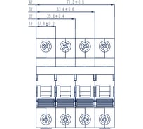 Выключатель нагрузки модульный TOKOV ELECTRIC 2П 63А TKE-PZ60-MDSI-2-63