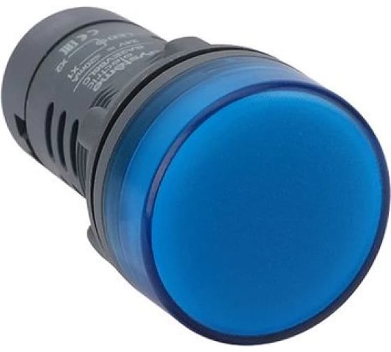 Лампа светосигнальная моноблочная Systeme Electric SB7 d22мм 24В DC синий SE SB7EV06BP 1