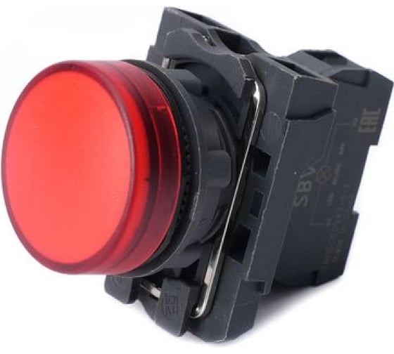 Лампа светосигнальная Systeme Electric SB5 d22мм 230-240В AC красный, в сборе SE SB5AVM4 1