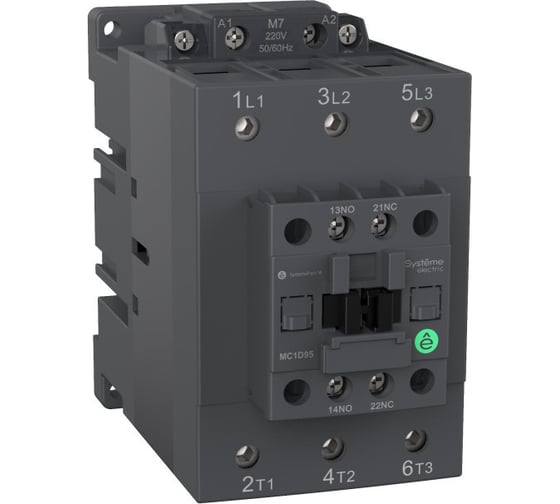 Контактор Systeme Electric MC1D 3п 80А кат. 220В AC 1НО+1НЗ SE MC1D80M7