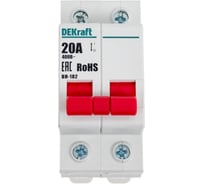 Выключатель нагрузки Dekraft ВН102-2Р-020А 17005DEK