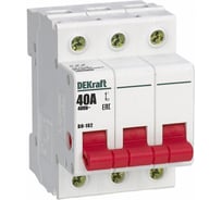 Выключатель нагрузки Dekraft ВН-102, 3 Р, 40 А 17026DEK