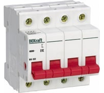 Выключатель нагрузки Dekraft ВН102-4Р-125А 17020DEK