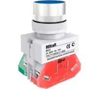 Кнопочный выключатель Dekraft ВК22-ABF-BLU 25127DEK