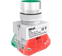 Выключатель кнопочный Dekraft ВК22-ABF-GRN 25128DEK