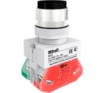 Кнопочный выключатель Dekraft ВК22-ABFP-BLK 25129DEK