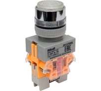 Кнопочный выключатель Dekraft ВК22-ABFP-WHI-LED 25137DEK