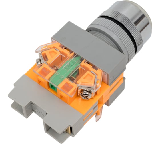 Кнопочный выключатель Dekraft ВК22-ABFP-WHI-LED 25137DEK