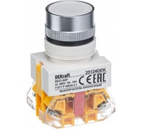 Выключатель кнопочный ВК-22, 10 А, IP54, белый Dekraft 25124DEK