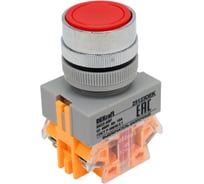 Кнопочный выключатель Dekraft ВК22-ABF-RED 25123DEK