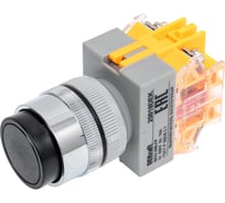 Кнопочный выключатель Dekraft ВК22-ABLFP-BLK 25018DEK