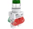 Выключатель кнопочный Dekraft ВК-22, 10 А, IP54, LED, 24 В, зеленый 25069DEK 1