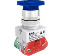 Выключатель кнопочный Dekraft ВК-22, AEAL, синий, 10 А, IP54 25036DEK