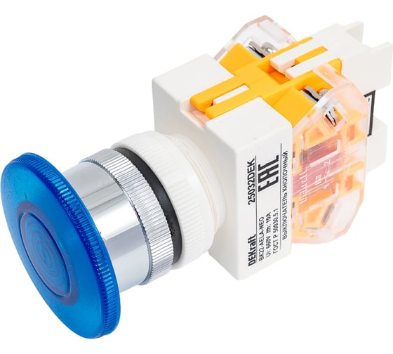 Кнопочный выключатель Dekraft ВК22-AELA-BLU-NEO 25032DEK 1