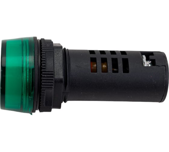 Коммутационная лампа Dekraft ЛК22-ADDS-GRN-LED-220 25118DEK