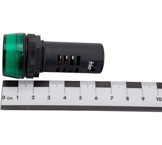 Коммутационная лампа Dekraft ЛК22-ADDS-GRN-LED-220 25118DEK