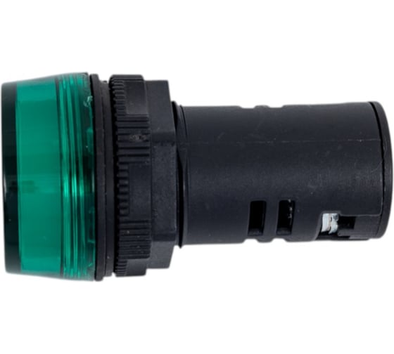 Коммутационная лампа Dekraft ЛК22-ADDS-GRN-LED-24 25065DEK