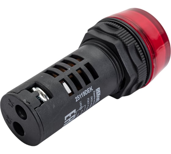 Коммутационная лампа Dekraft ЛК22-ADDS-RED-LED-220 25119DEK