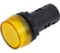 Коммутационная лампа Dekraft ЛК22-ADDS-YEL-LED-24 25067DEK 1