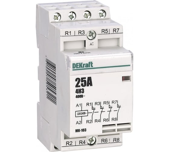 Модульный контактор Dekraft МК103-016A-230B-31 18054DEK 1