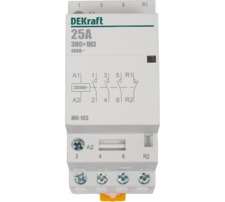 Модульный контактор Dekraft МК103-025A-230B-31 18068DEK