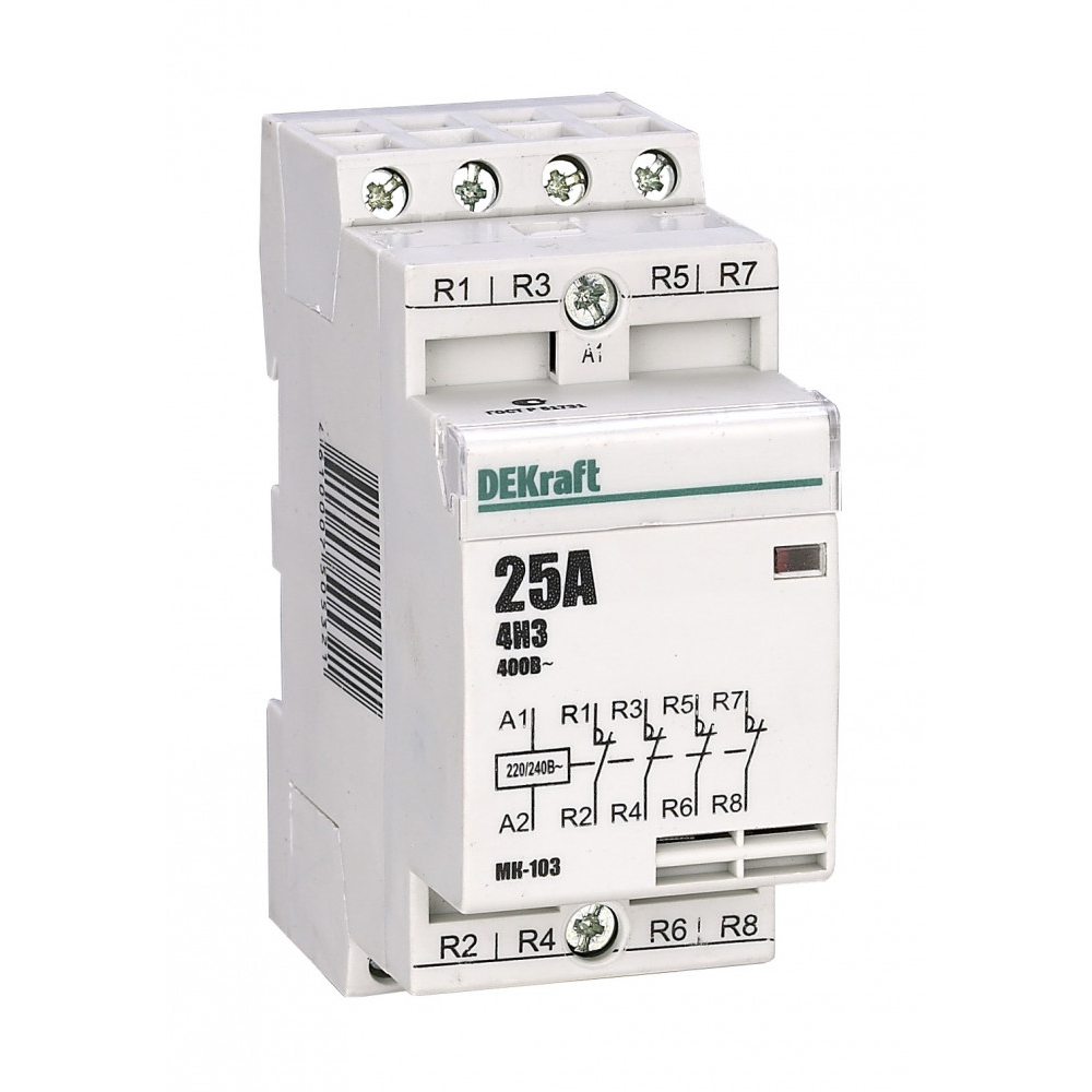 Модульный контактор Dekraft МК103-025A-230B-40 18067DEK - выгодная цена .