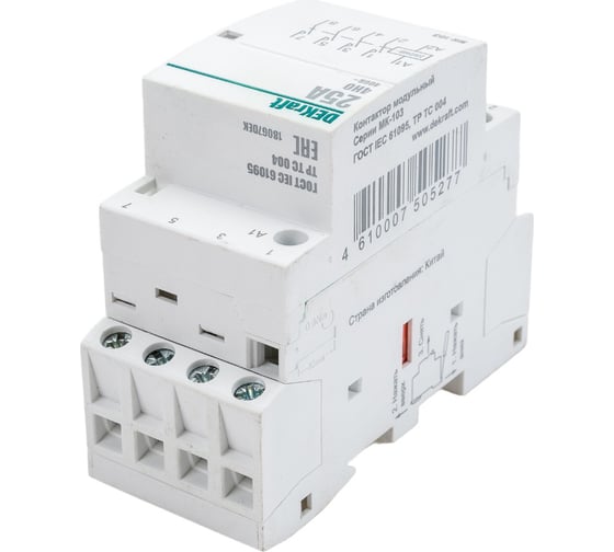 Модульный контактор Dekraft МК103-025A-230B-40 18067DEK