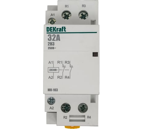 Модульный контактор Dekraft МК103-032A-230B-22 18076DEK