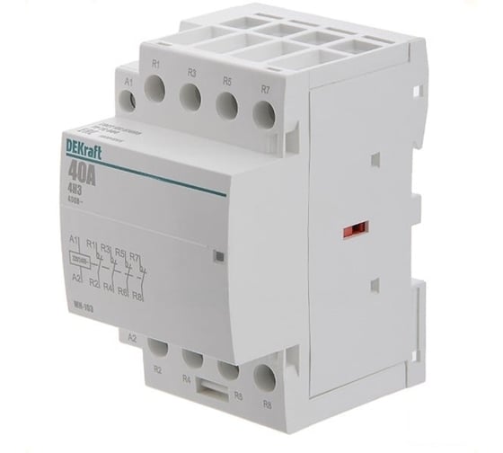Модульный контактор Dekraft МК103-040A-230B-04 18084DEK