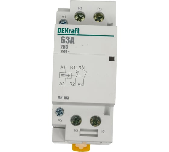 Модульный контактор Dekraft МК103-063A-230B-02 18087DEK