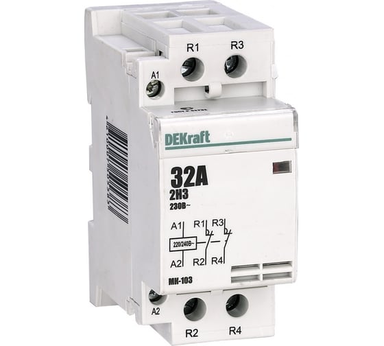 Модульный контактор Dekraft МК103-063A-230B-02 18087DEK