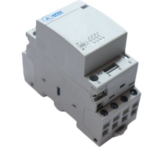 Контактор модульный APEX КМ 20А NО+NC (2 мод.) 220В AC DC21323