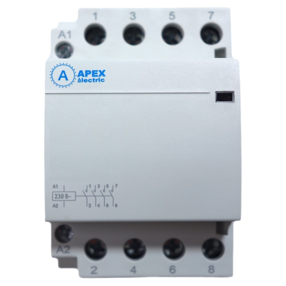Контактор модульный APEX КМ 16А 2NО+2NC (3 мод.) 220В AC DC21312 ...