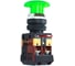 Кнопка APEX AELA-22 красная с подсветкой NO+NC Грибок 24В AC SC21420 1