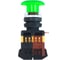 Кнопка APEX AEA-22 желтая NO+NC Грибок 220В AC SC21211 1