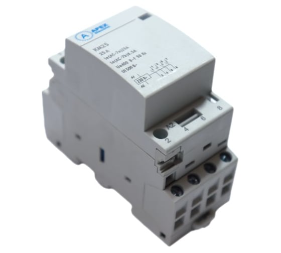 Контактор модульный APEX КМ 50А 2NО (2 мод.) 220В AC DC21345 1