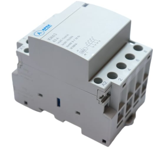 Контактор модульный APEX КМ 63А 4NО (3 мод.) 220В AC DC21353 1