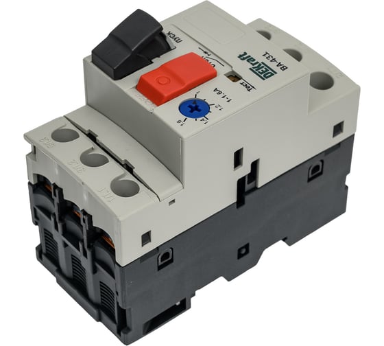 Автоматический выключатель защиты двигателя Dekraft ВА431-1A-1.6A 21225DEK