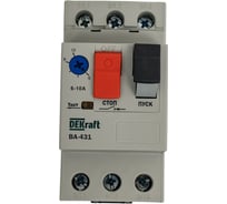 Автоматический выключатель защиты двигателя Dekraft ВА431-6.3A-10A 21229DEK
