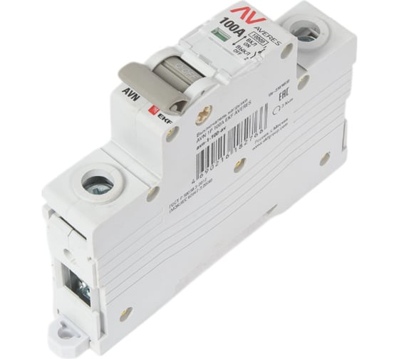 Выключатель нагрузки EKF AVN, 1P, 100A, AVERES avn-1-100-av