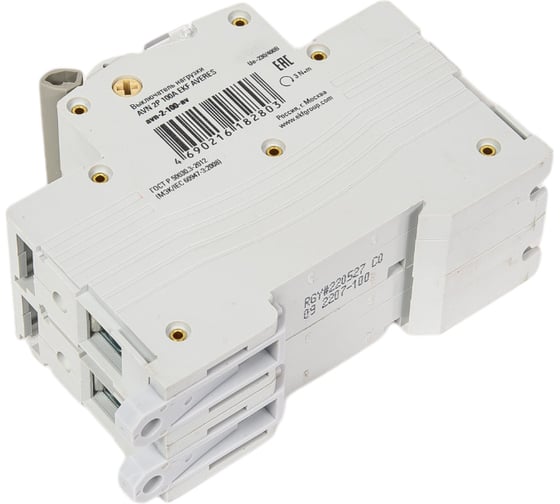 Выключатель нагрузки EKF AVN, 2P, 100A, AVERES avn-2-100-av