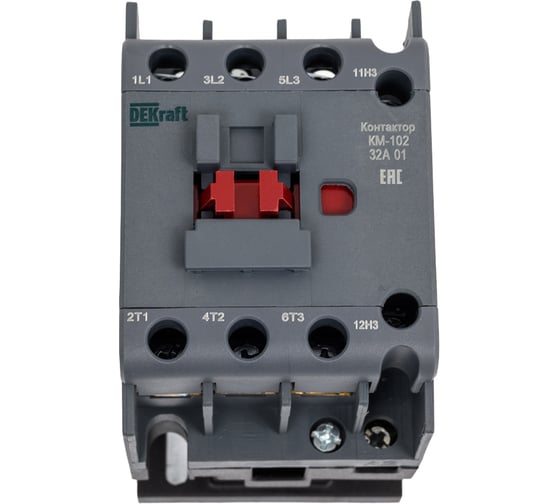 Контактор Dekraft КМ102-032А-024-01 AC-3 AC-4 22098DEK 1