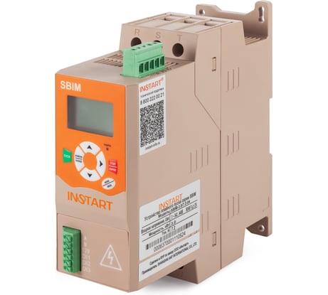 Устройство плавного пуска INSTART SBIM-4.0/9-04 4.0кВт 9.0А, 3 ~ 400 (380)B, IP20, байпас встроен 63800