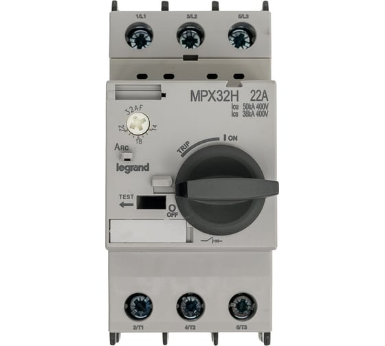Автоматический выключатель Legrand для защиты электродвигателей MPX³ T32H 22A 50kA 417333 1