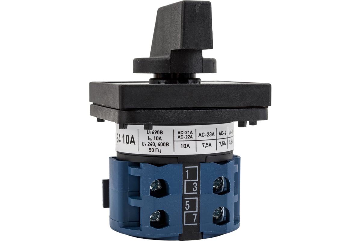 Кулачковый переключатель EKF PROxima ПК-1-84, 10А, 4P, для вольтметра ...